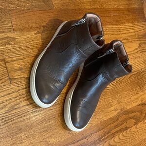 Gentle Souls Chocolate Leather Sneakers